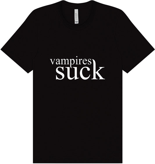 Vampires Suck Adult Bella Canvas Shirt