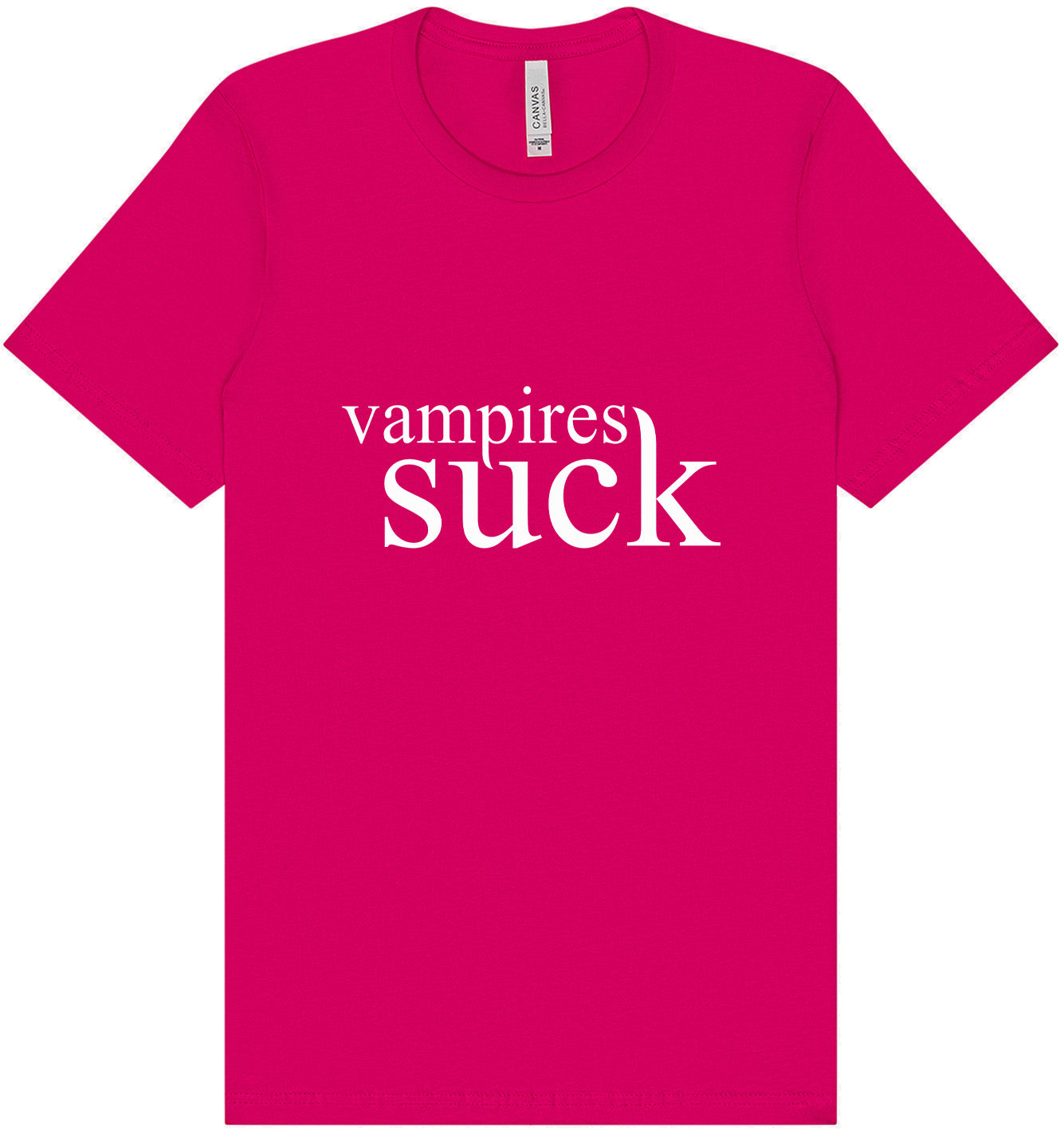Vampires Suck Adult Bella Canvas Shirt