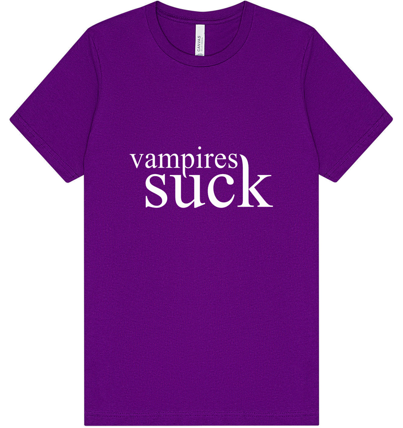 Vampires Suck Adult Bella Canvas Shirt