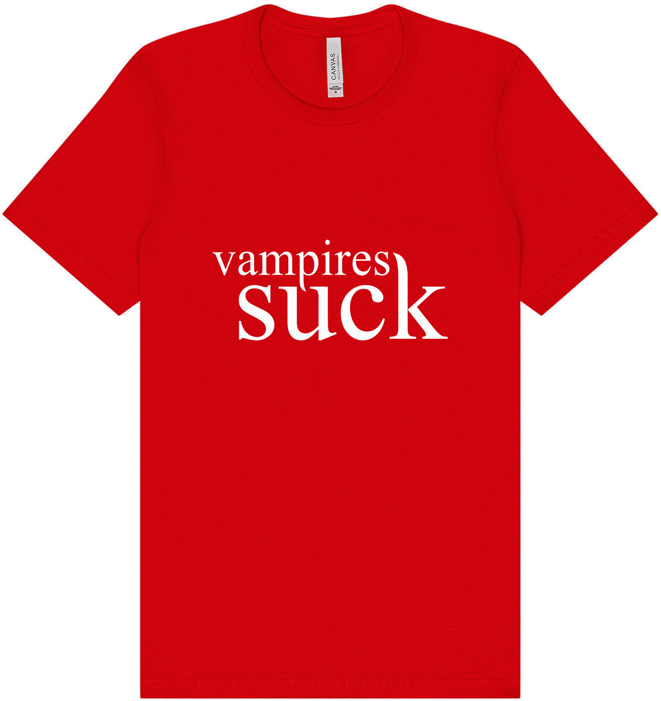Vampires Suck Adult Bella Canvas Shirt