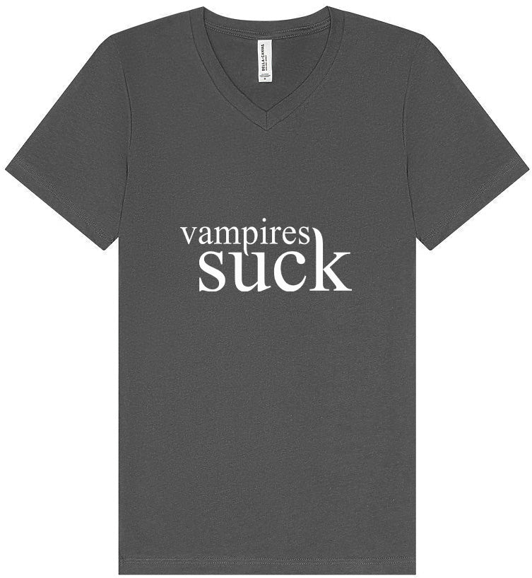 Vampires Suck Unisex V-Neck Shirt
