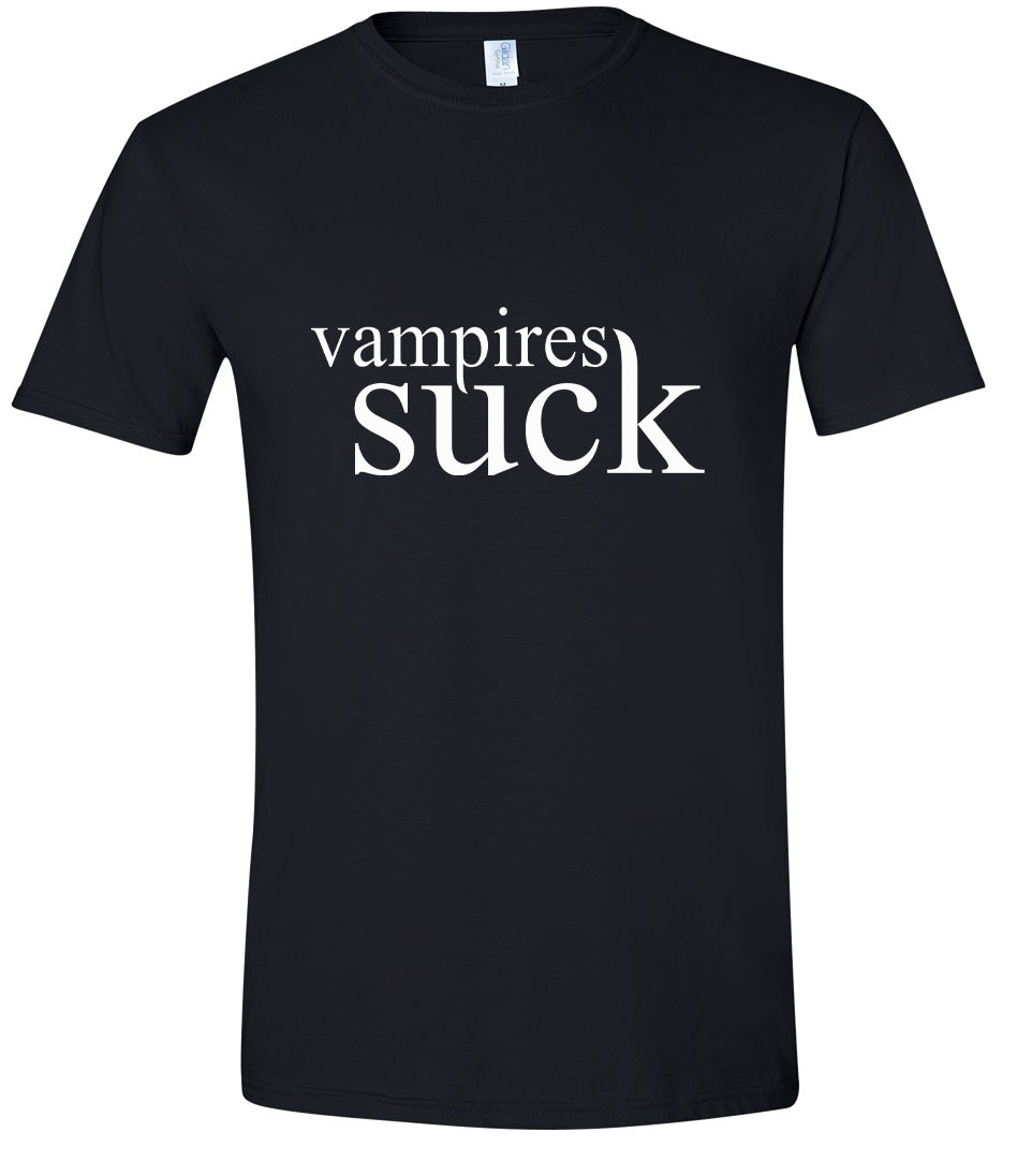 Vampires Suck Adult Gildan Soft Shirt