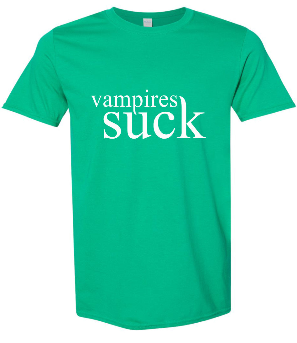 Vampires Suck Adult Gildan Soft Shirt