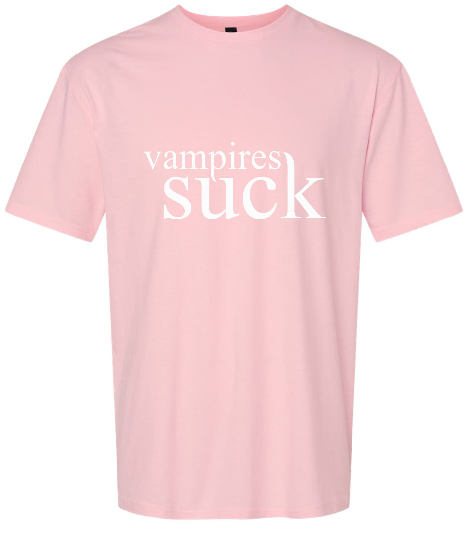Vampires Suck Adult Gildan Soft Shirt