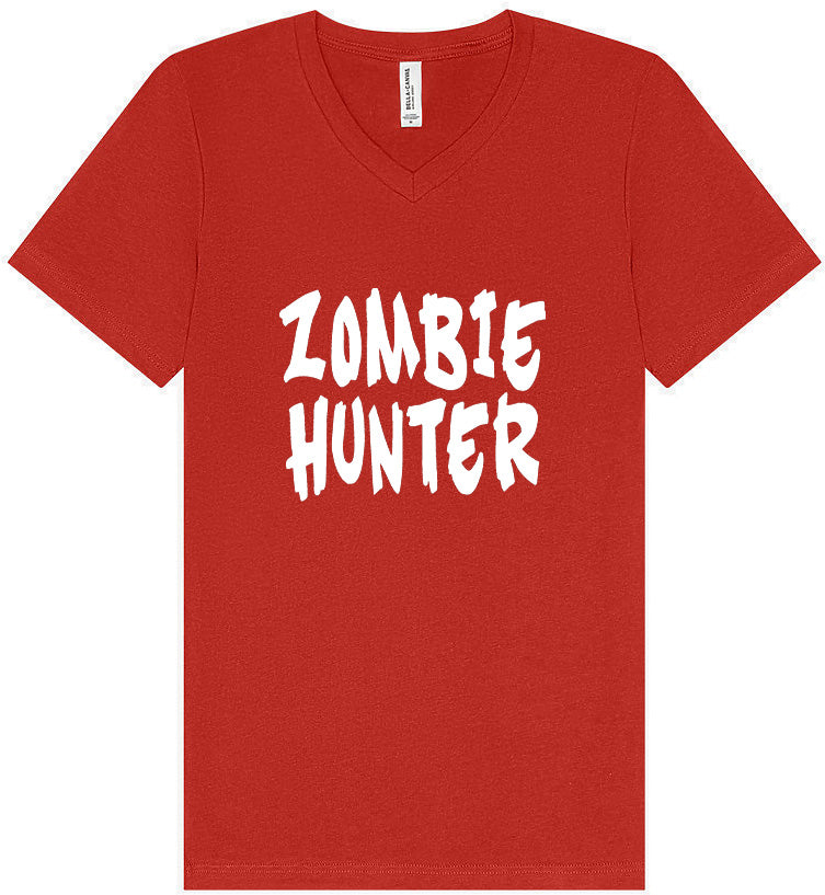 Zombie Hunter Unisex V-Neck Shirt