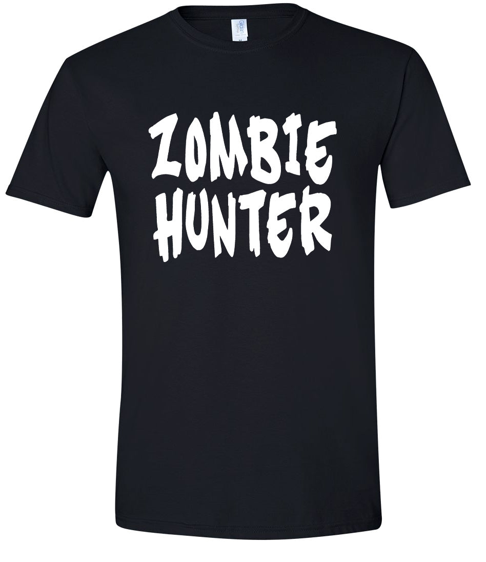 Zombie Hunter Adult Gildan Soft Shirt