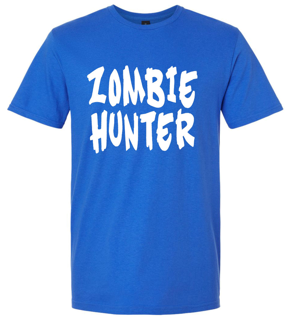 Zombie Hunter Adult Gildan Soft Shirt