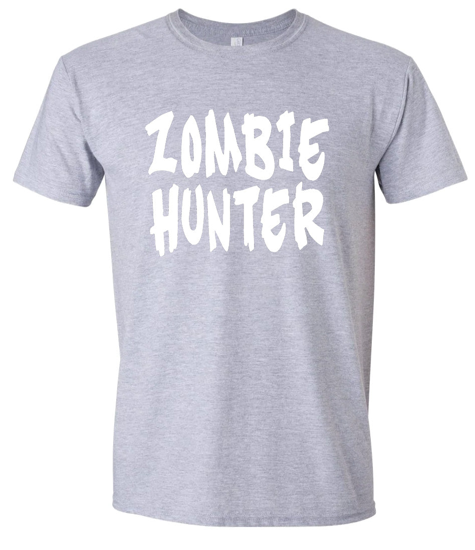 Zombie Hunter Adult Gildan Soft Shirt