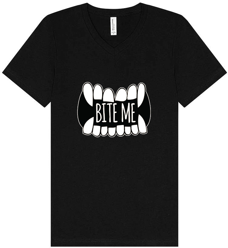 Bite Me Unisex V-Neck Shirt