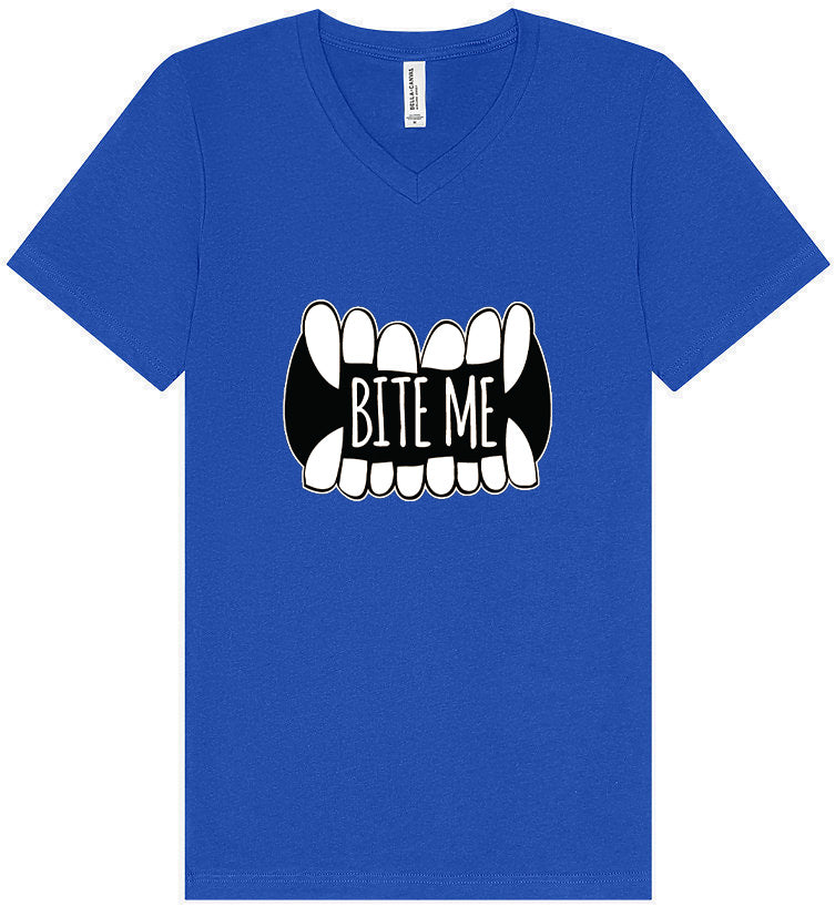 Bite Me Unisex V-Neck Shirt