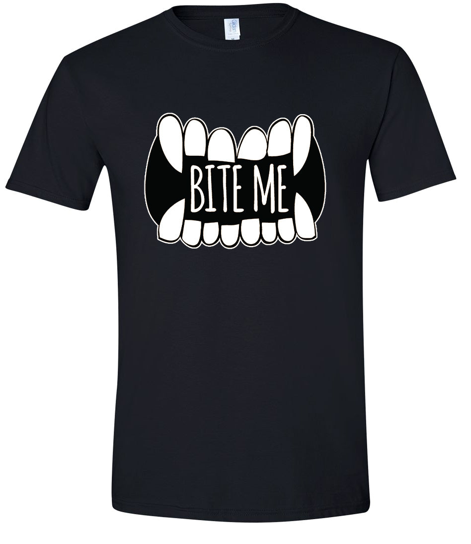 Bite Me Adult Gildan Soft Shirt