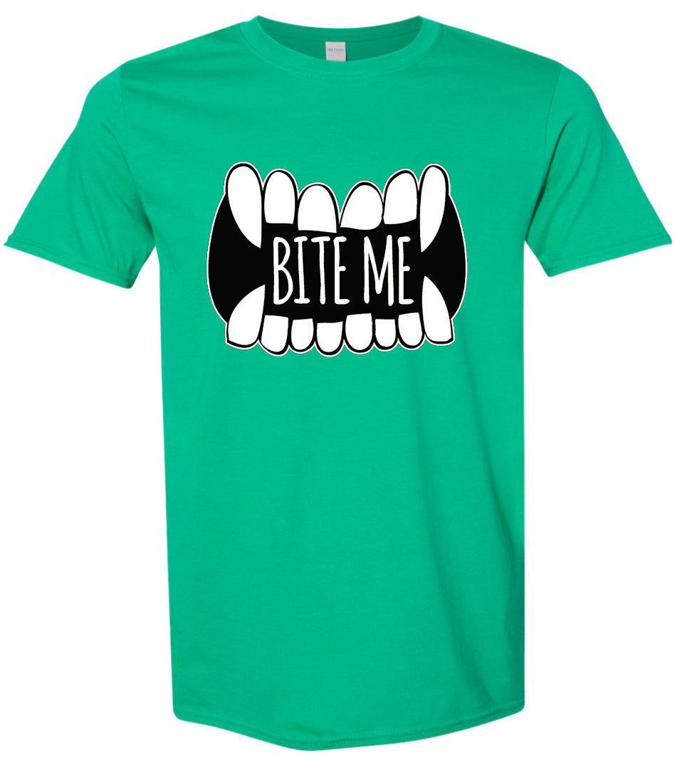 Bite Me Adult Gildan Soft Shirt