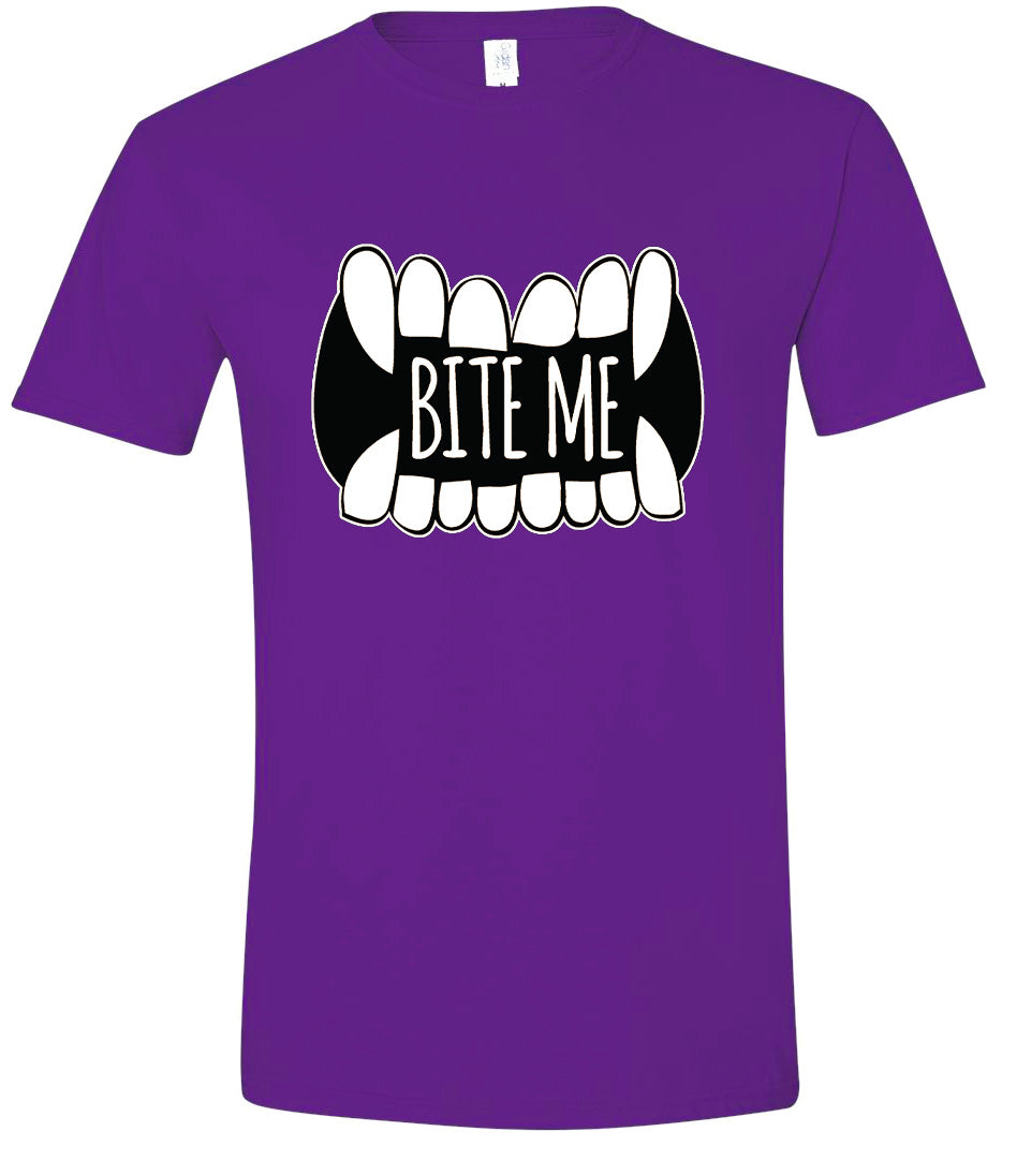Bite Me Adult Gildan Soft Shirt