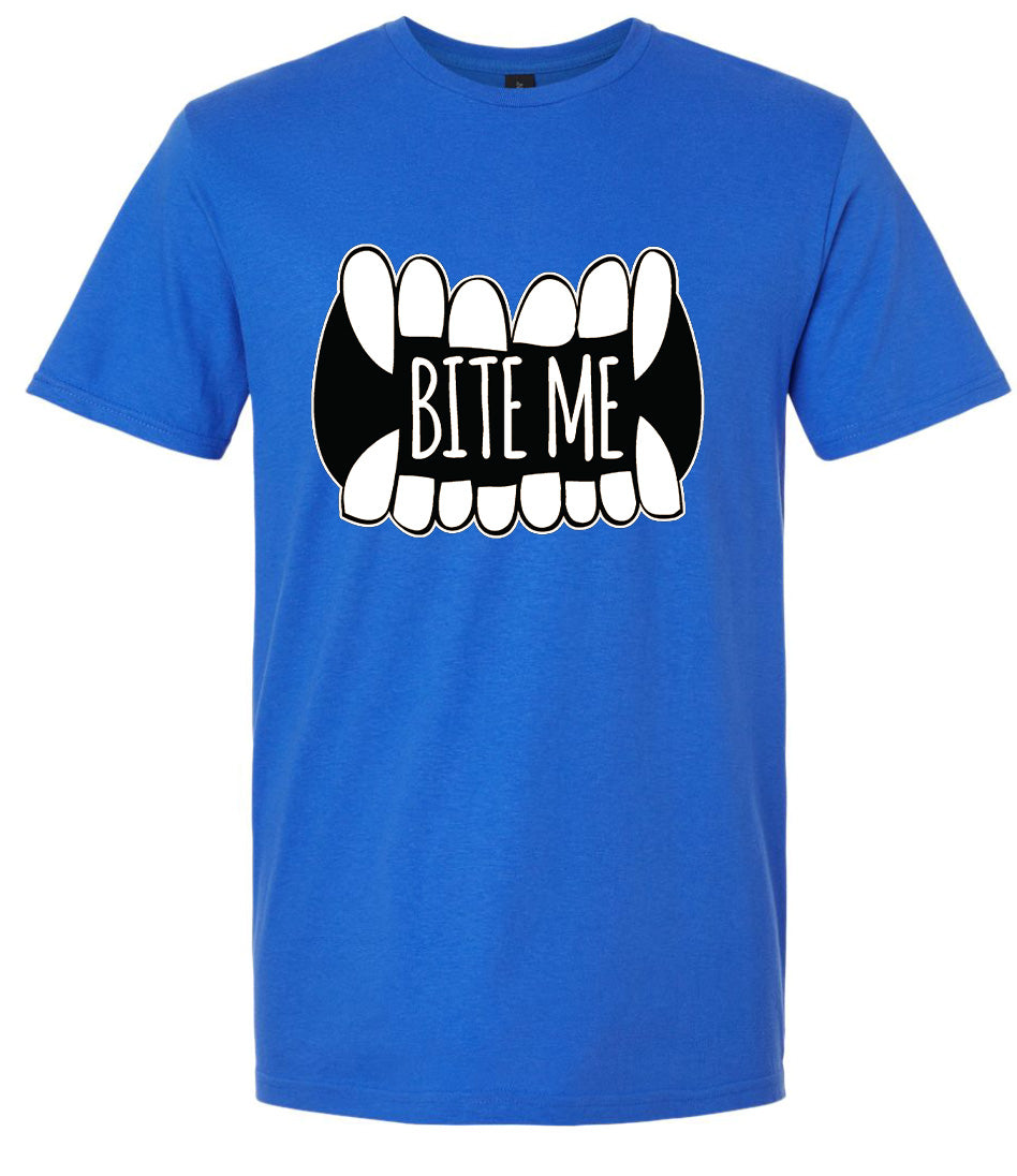 Bite Me Adult Gildan Soft Shirt