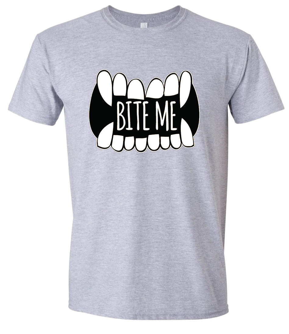 Bite Me Adult Gildan Soft Shirt