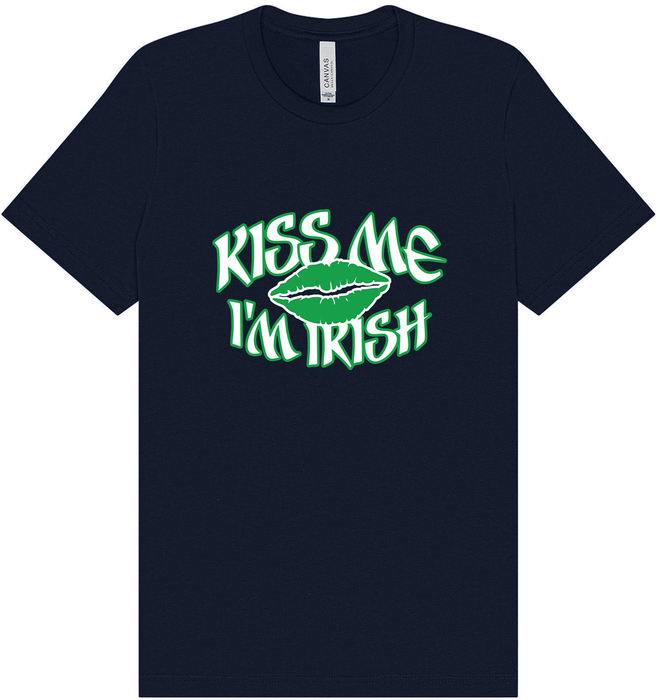 Kiss Me I'm Irish Adult Bella Canvas Shirt