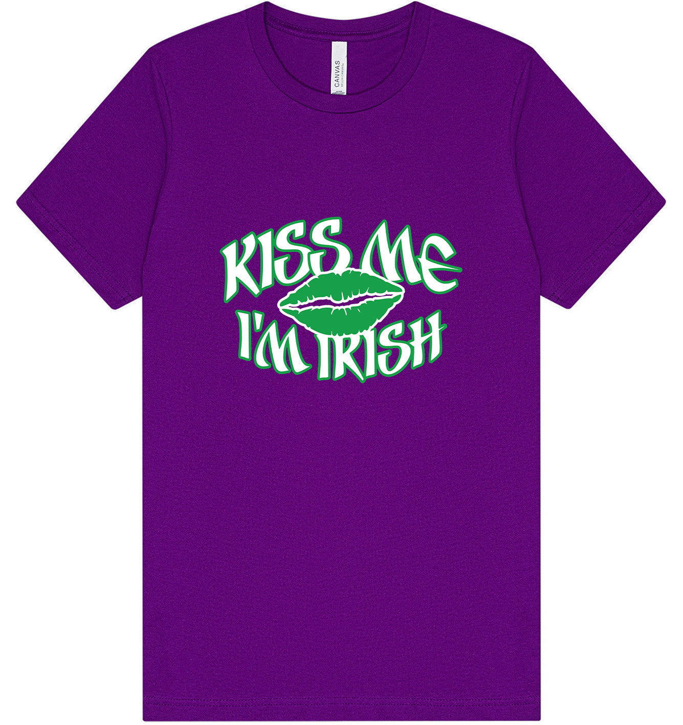 Kiss Me I'm Irish Adult Bella Canvas Shirt