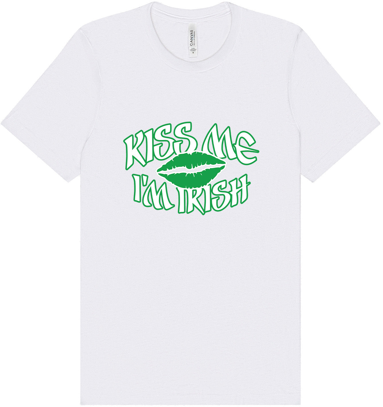 Kiss Me I'm Irish Adult Bella Canvas Shirt