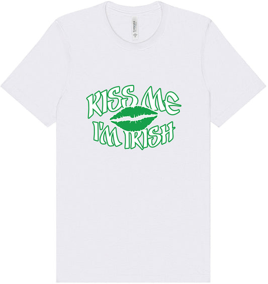 Kiss Me I'm Irish Adult Bella Canvas Shirt
