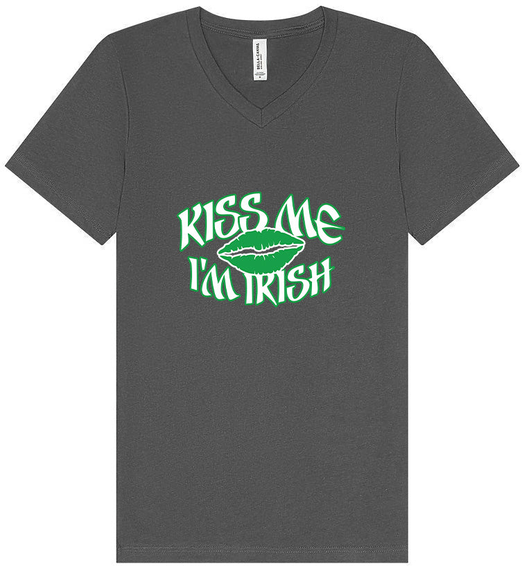 Kiss Me I'm Irish Unisex V-Neck Shirt