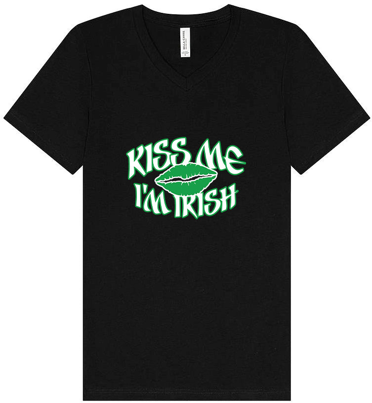Kiss Me I'm Irish Unisex V-Neck Shirt