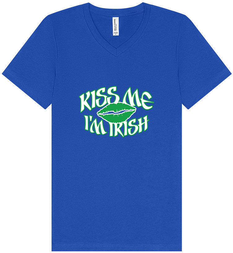 Kiss Me I'm Irish Unisex V-Neck Shirt