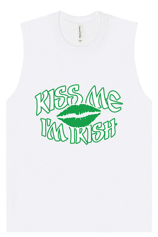 Kiss Me I'm Irish Muscle Tank