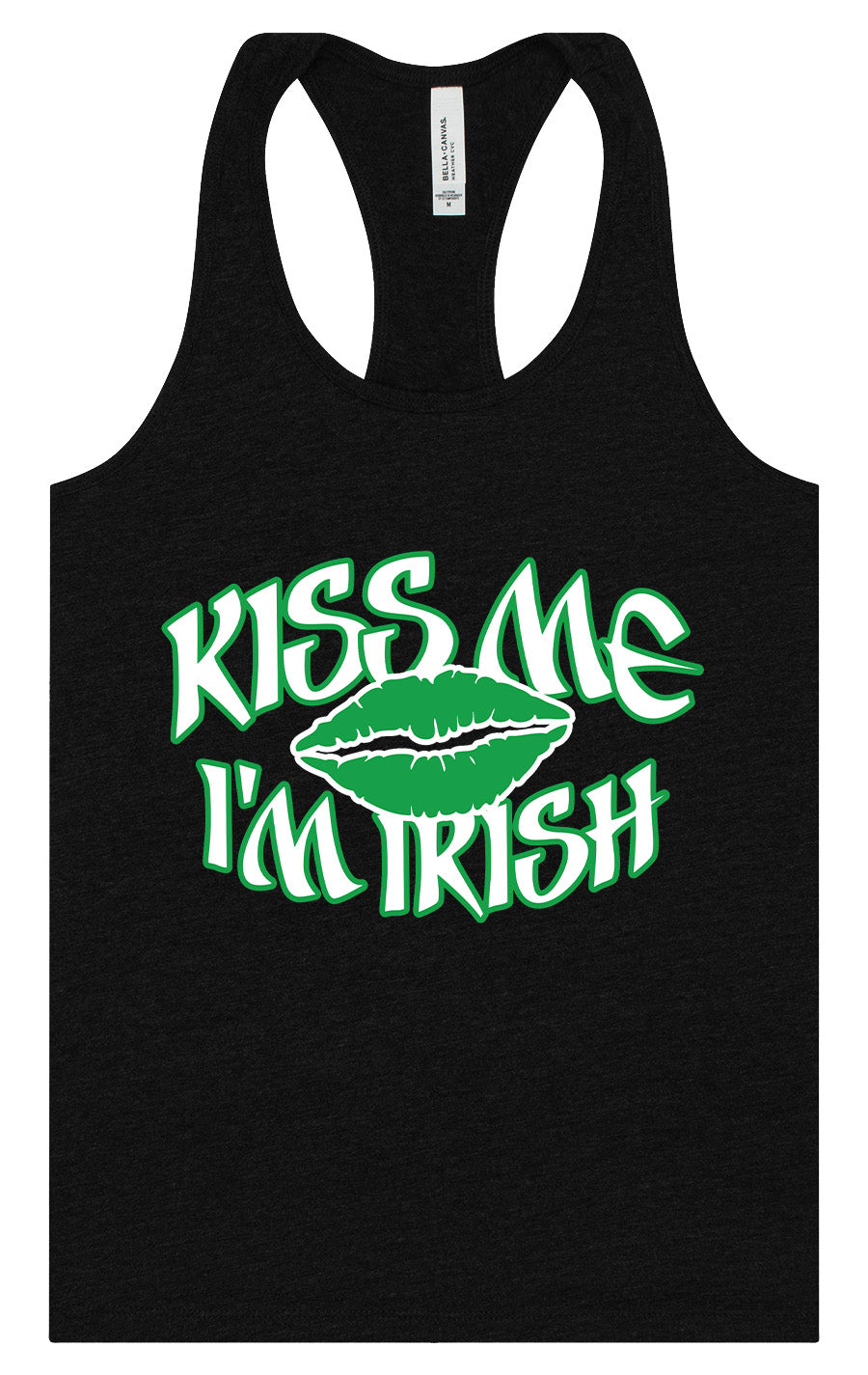 Kiss Me I'm Irish Women's Racerback Tank