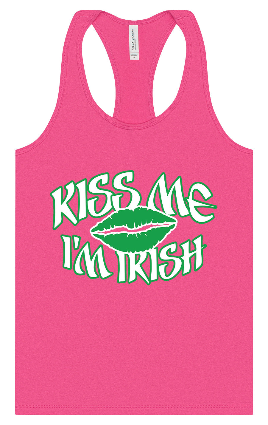 Kiss Me I'm Irish Women's Racerback Tank