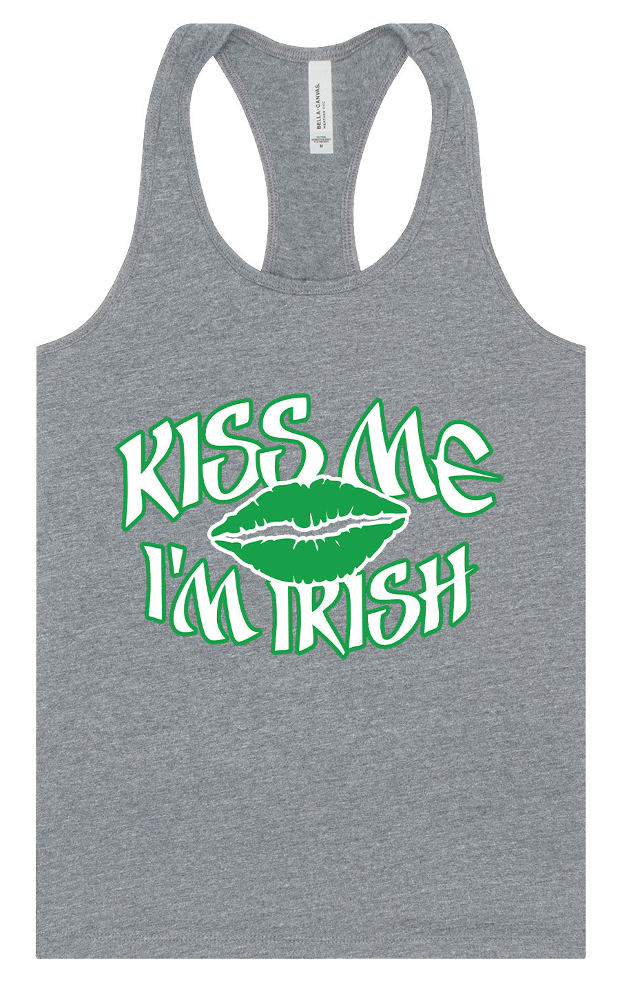 Kiss Me I'm Irish Women's Racerback Tank
