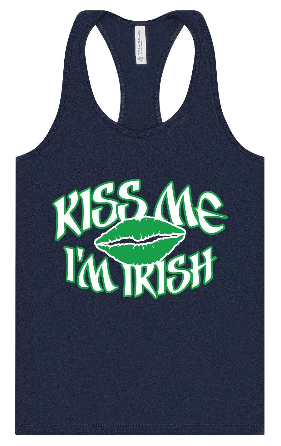 Kiss Me I'm Irish Women's Racerback Tank