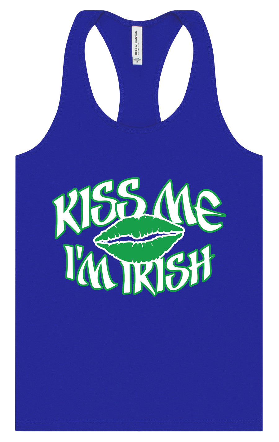 Kiss Me I'm Irish Women's Racerback Tank