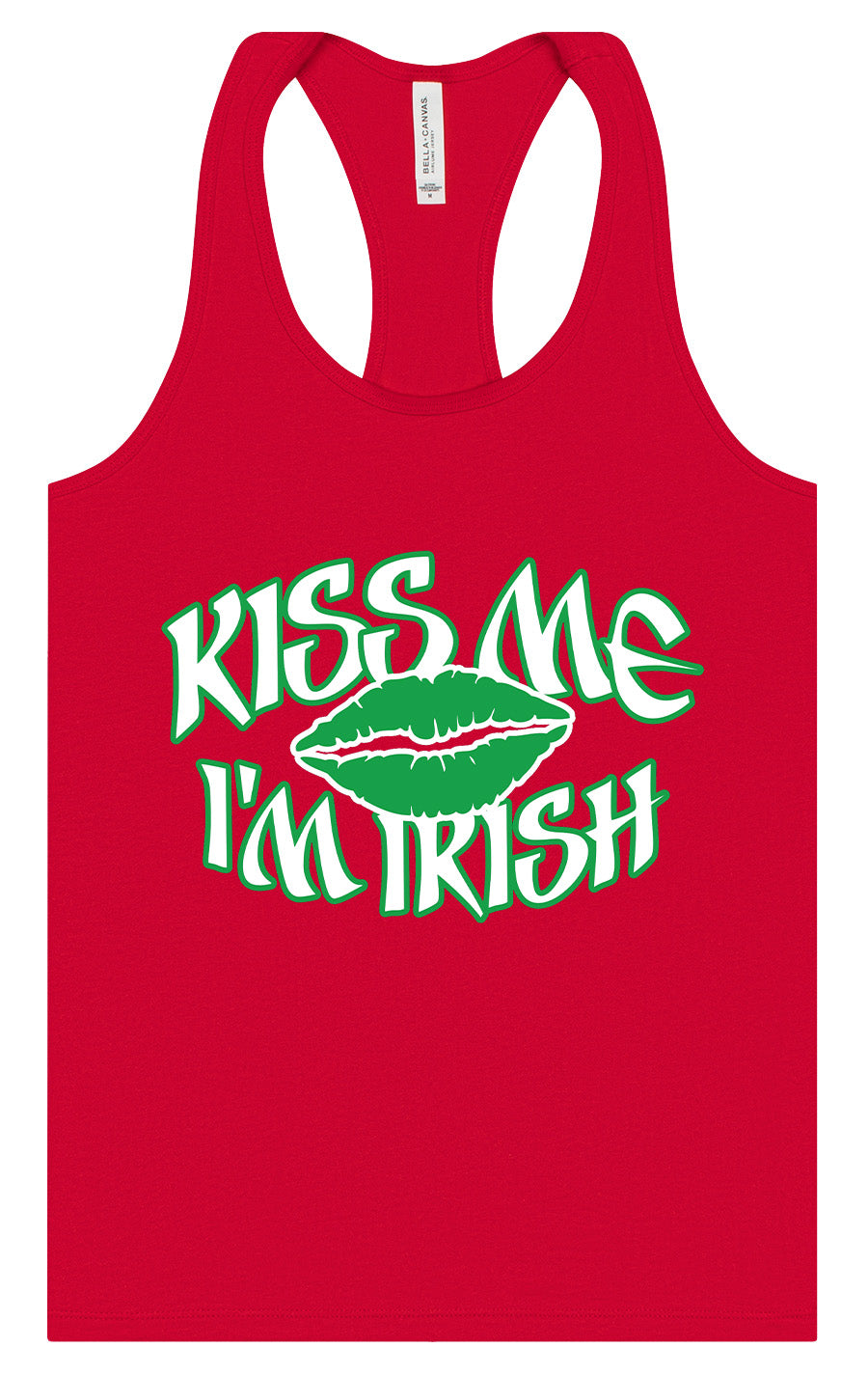 Kiss Me I'm Irish Women's Racerback Tank