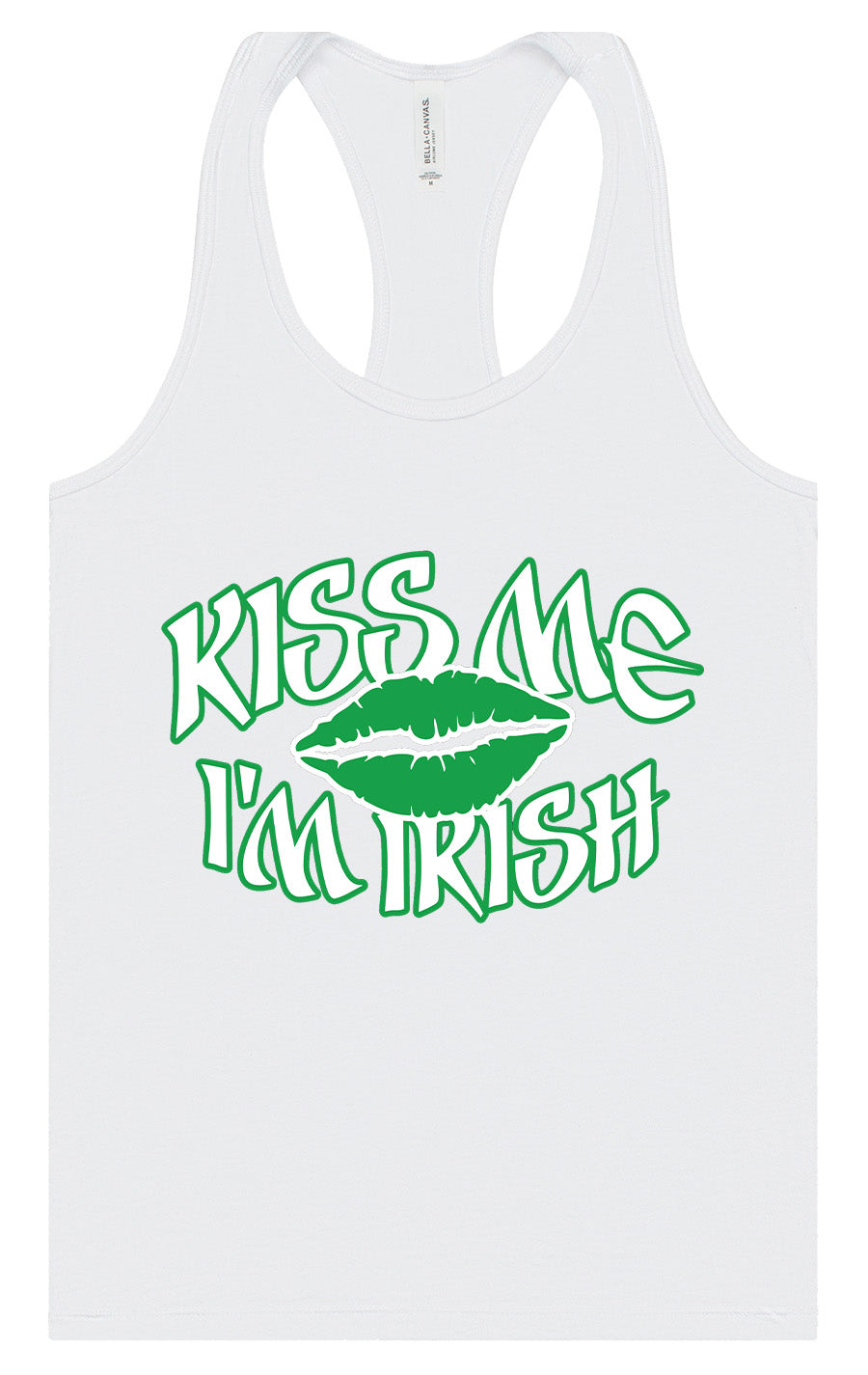 Kiss Me I'm Irish Women's Racerback Tank