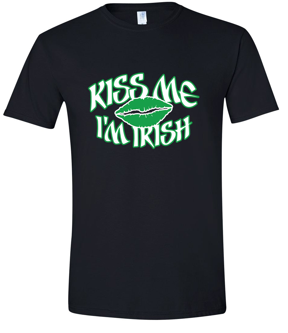 Kiss Me I'm Irish Adult Gildan Soft Shirt