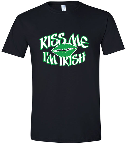 Kiss Me I'm Irish Adult Gildan Soft Shirt