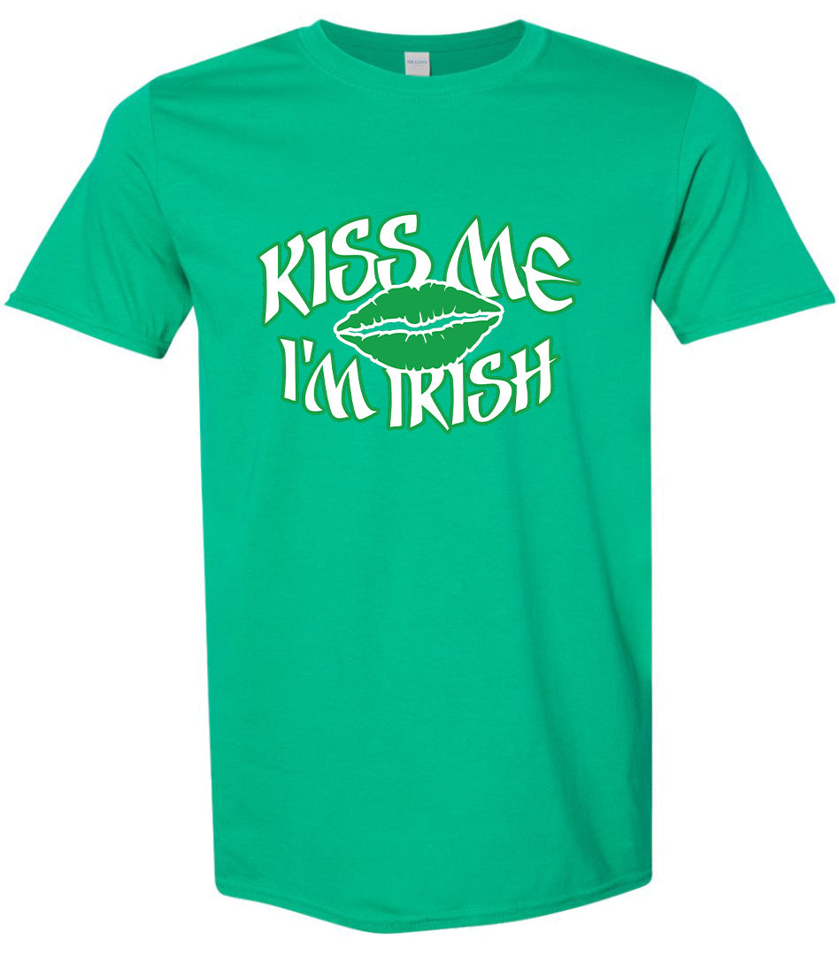 Kiss Me I'm Irish Adult Gildan Soft Shirt