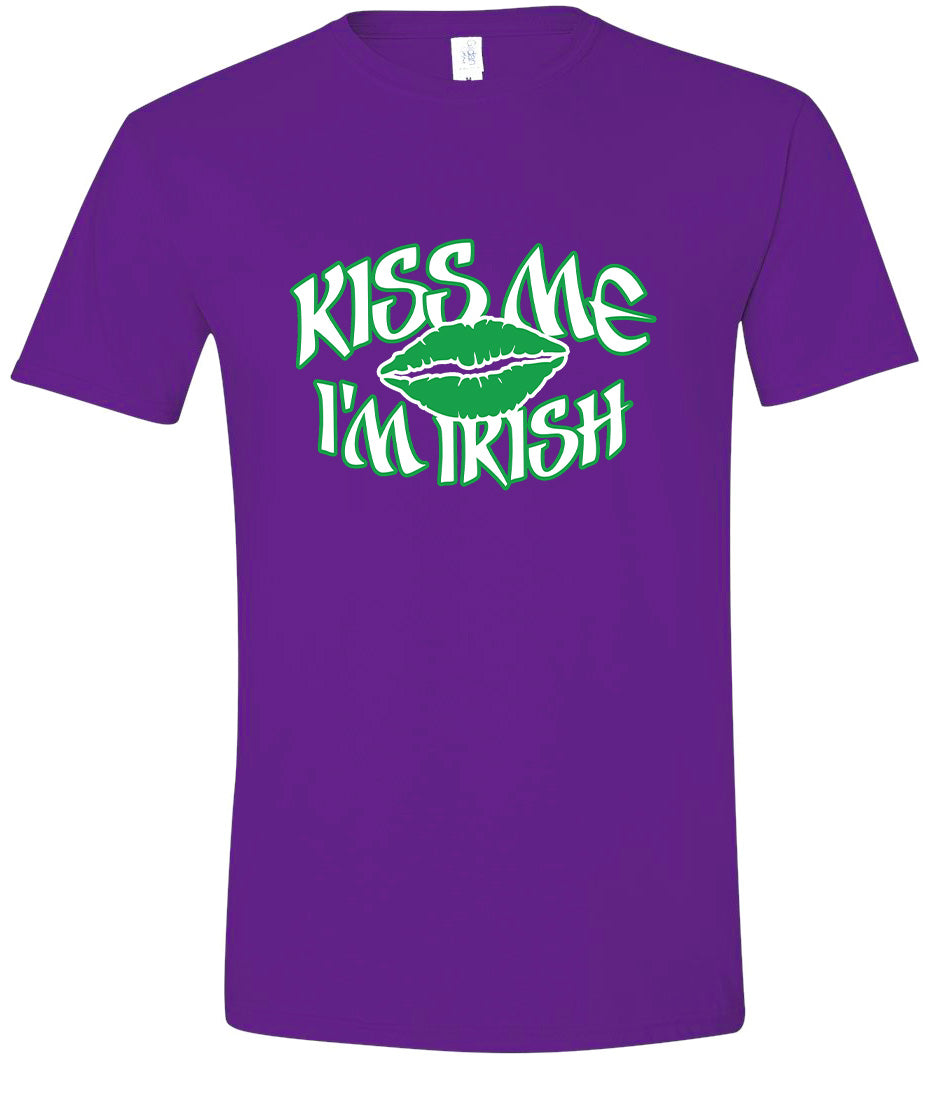 Kiss Me I'm Irish Adult Gildan Soft Shirt