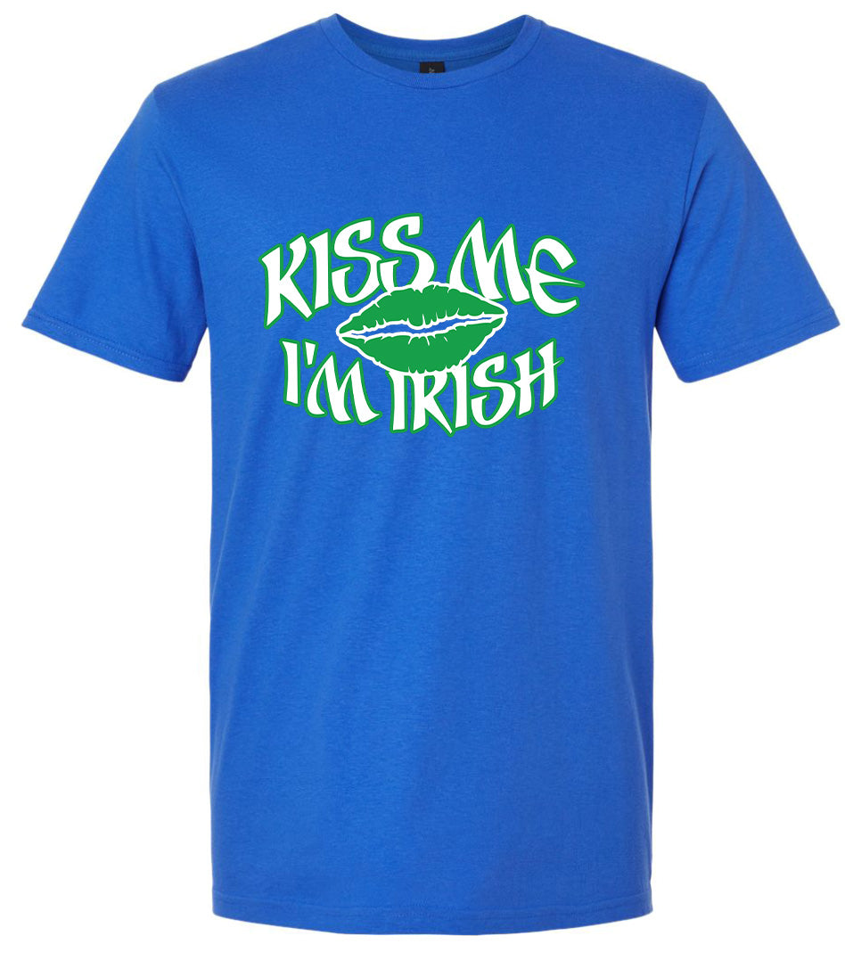 Kiss Me I'm Irish Adult Gildan Soft Shirt