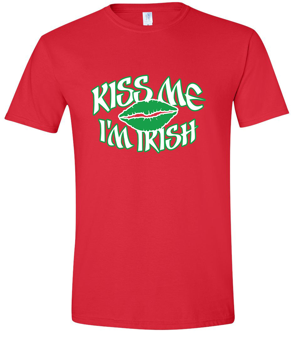 Kiss Me I'm Irish Adult Gildan Soft Shirt