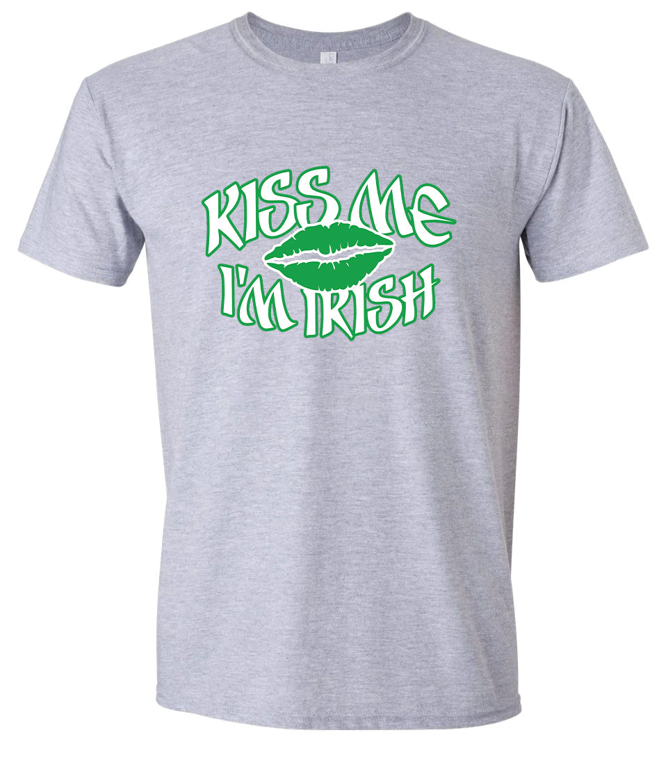 Kiss Me I'm Irish Adult Gildan Soft Shirt