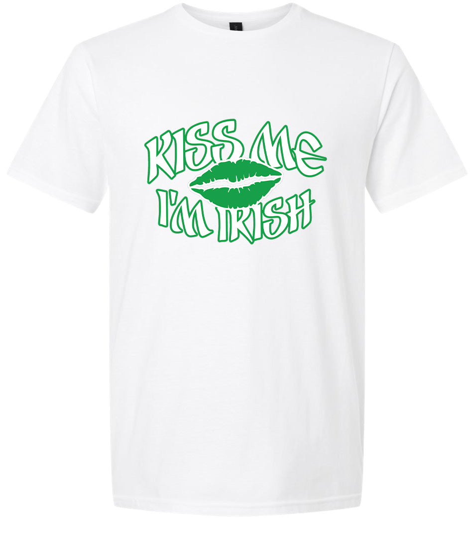 Kiss Me I'm Irish Adult Gildan Soft Shirt