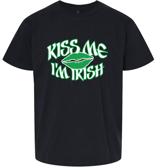 Kiss Me I'm Irish Children's Gildan Soft Shirt