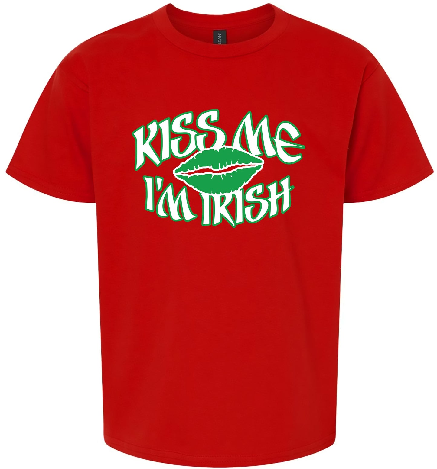 Kiss Me I'm Irish Children's Gildan Soft Shirt