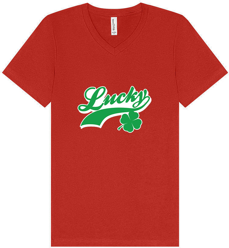 Lucky Swoosh Unisex V-Neck Shirt