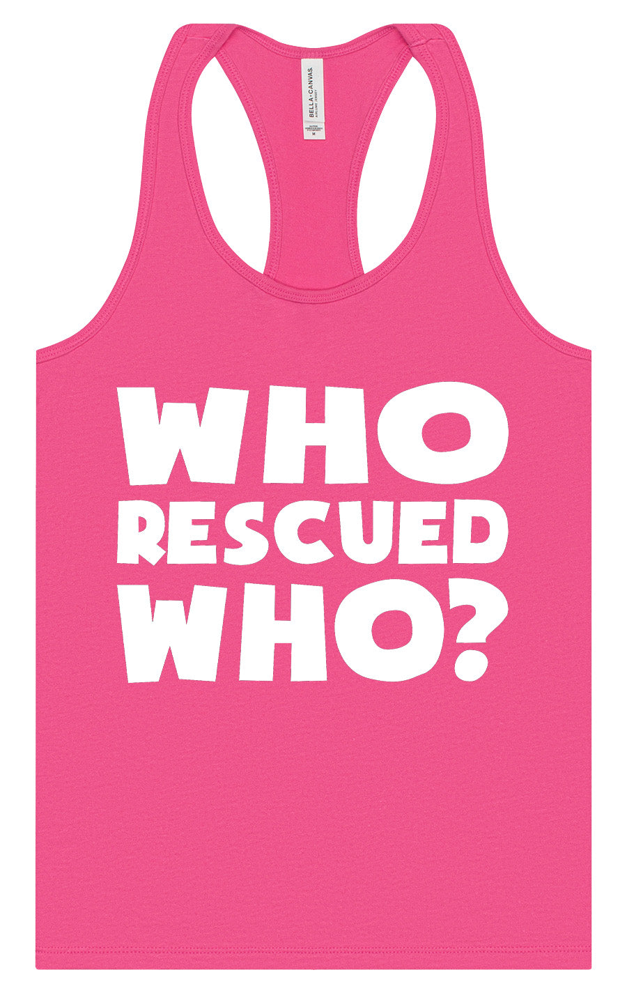 Who Rescued Who? Women's Racerback Tank
