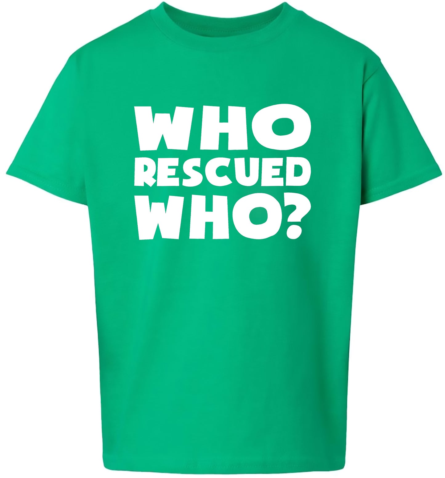 Who Rescued Who? Children's Gildan Soft Shirt