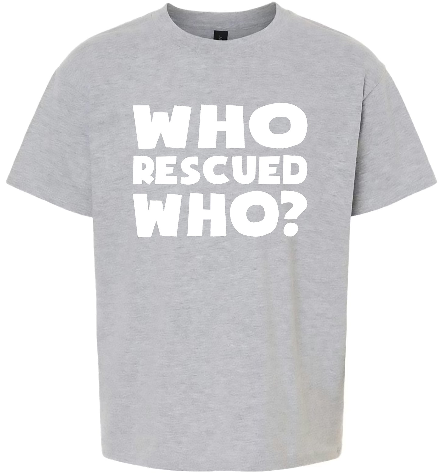 Who Rescued Who? Children's Gildan Soft Shirt