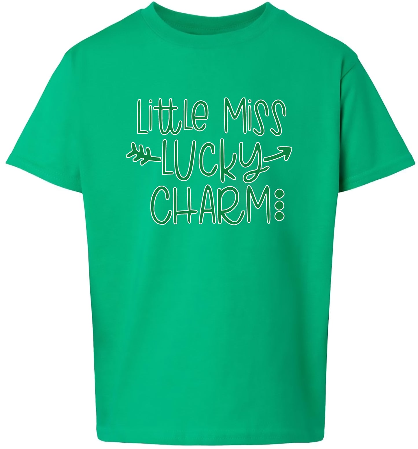 Little Miss Lucky Charm Children's Gildan Soft Shirt