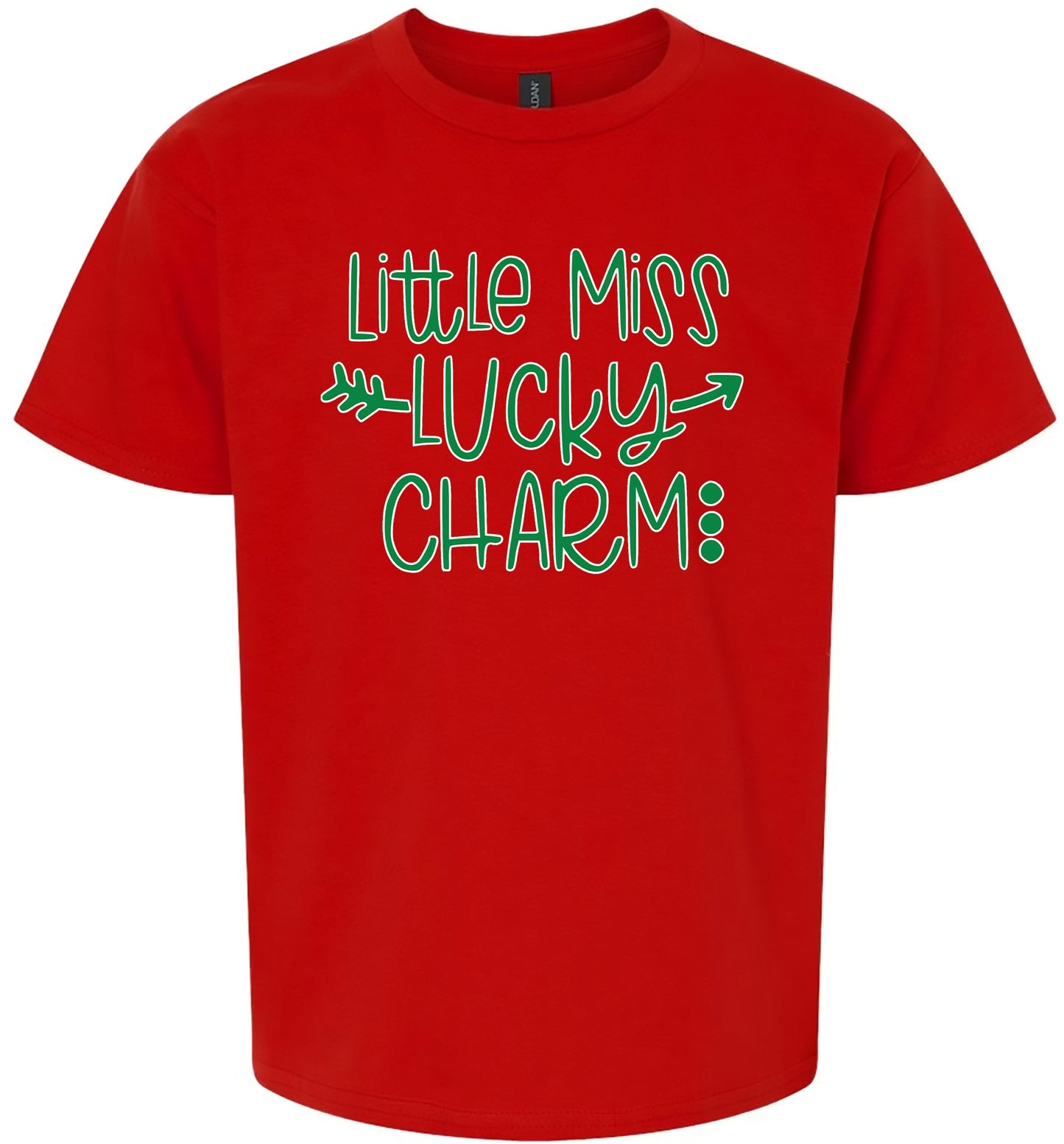 Little Miss Lucky Charm Children's Gildan Soft Shirt